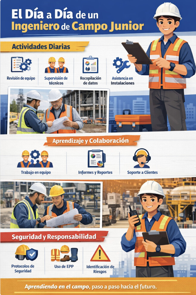 El día a día de un Ingeniero de Campo Junior
